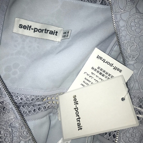 SELF-PORTRAIT TIERED LACE MINI DRESS - Picture 3 of 7